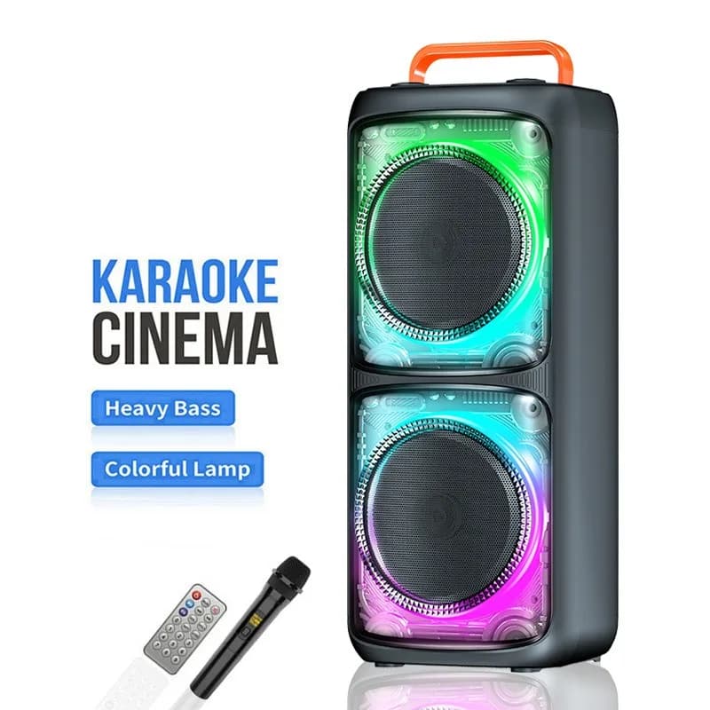 Double 8-inch High-power Lantern Bluetooth Speaker, Portable Outdoor Karaoke Stereo ZQS8290