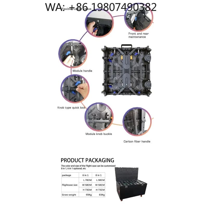 P3.91 High Brightness LED Screen, Easy Install Full Color Panel for Live Sports Football Field Outdoor Rental Display