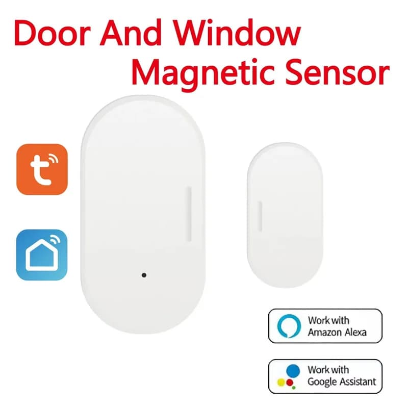 Nuovo sensore magnetico per porte e finestre Tuya Smart, allarme a contatto, compatibile con Z2MQTT e Home Assistant per la sicurezza domestica intelligente