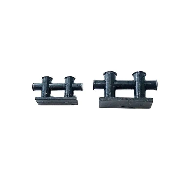 10 pz altezza 10mm 14mm doppia colonna passacavo plastica ABS dissuasore fune metallica serratura Post per RC simulazione nave barca parti di montaggio
