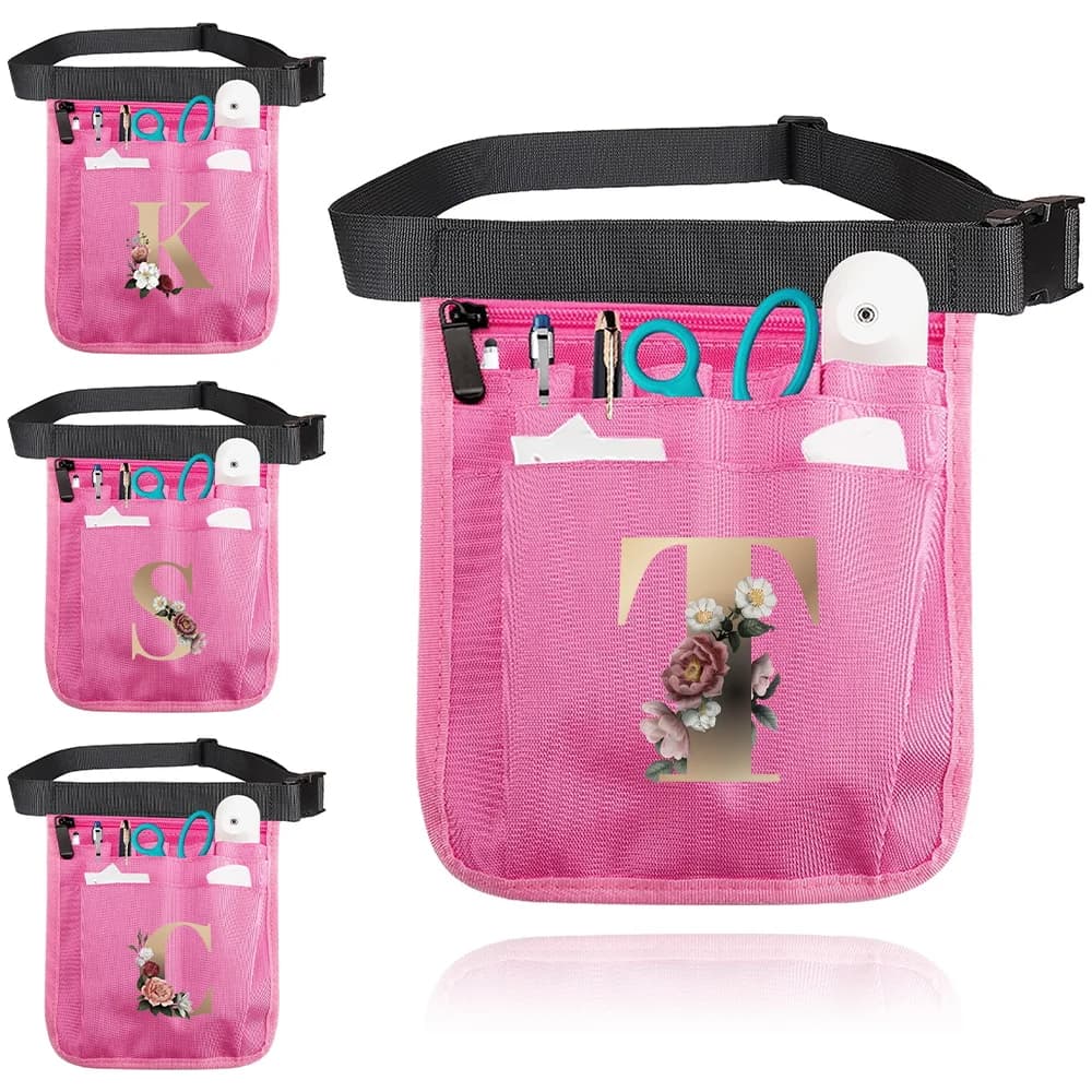 Tasca in vita per infermiera Cintura multiuso per organizer in vita Forniture mediche Borsa per infermiera Borse portaoggetti durevoli serie Gold