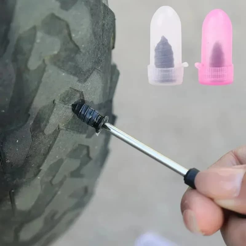 Kit Riparazione Pneumatici Auto Senza Camera d'Aria: Viti e Chiodi per Riparazione Rapida Fai-da-te con Scatola Portaoggetti