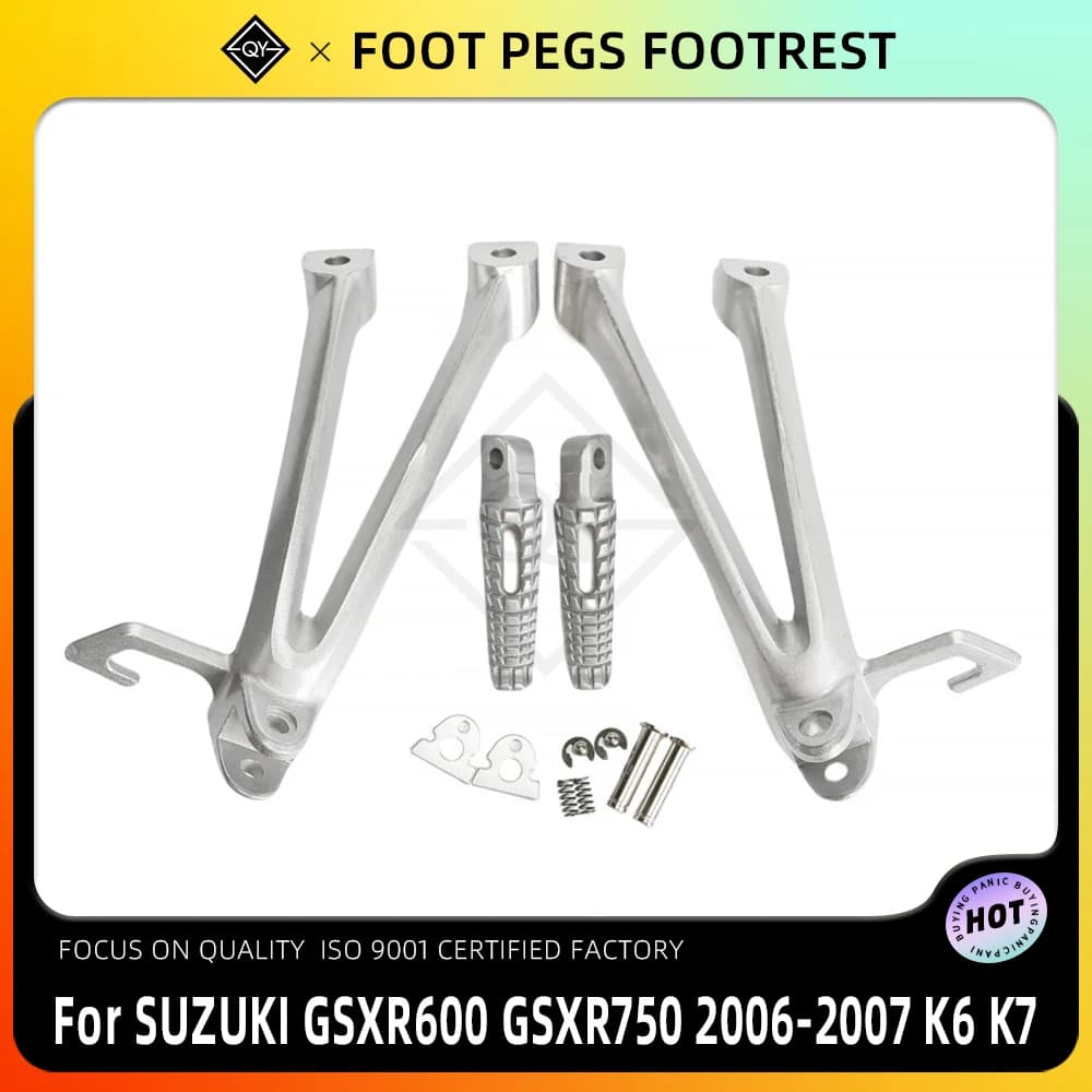 LQYL Moto Passeggero Posteriore Pedane Pedane Set Per SUZUKI GSXR600 GSXR750 2006-2007 K6 K7 Small R GSXR 600/750 2006 2007