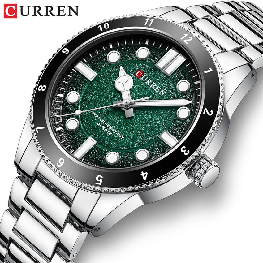 CURREN 2025 New Luxury Watch Business Men's Waterproof Men's Watch Luminous Stainless Steel Quartz Reloj Hombre