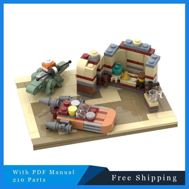 Hot 210 parti Star Battle Series Famosa mini taverna Building Blocks Mattoni creativi Modello Bambini Assemblaggio Display Regali giocattolo