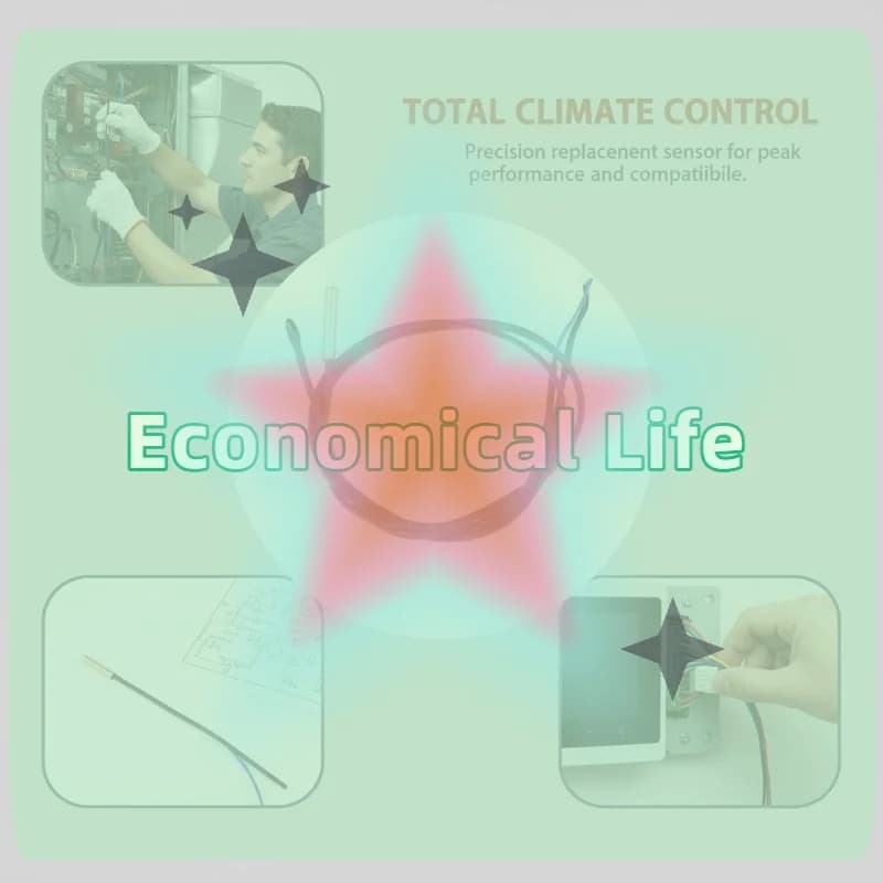 Sensore di temperatura in rame per condizionatore d'aria a parete Chigo Mitsubishi 5 5K Sonda ad alta precisione con testa in rame