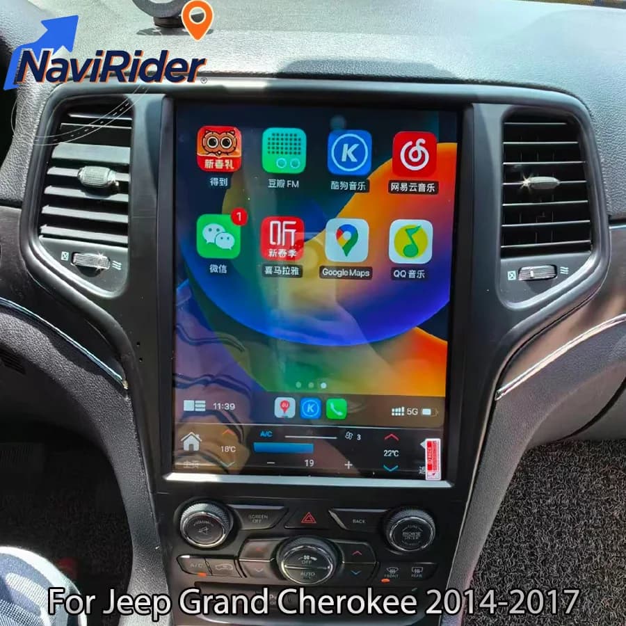 12.8inch Android Head Unit For Jeep Grand Cherokee 2014-2017 Auto Radio 2Din Car Multimedia Video Player GPS Carplay Navigation