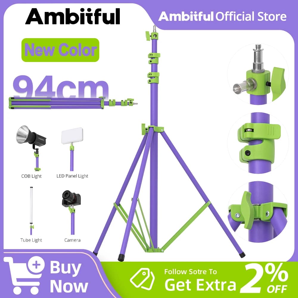 Ambitful GM280P New Color 280cm Air Cushioned Light Stand 2.8m NEW GM280Y Coming Soon...