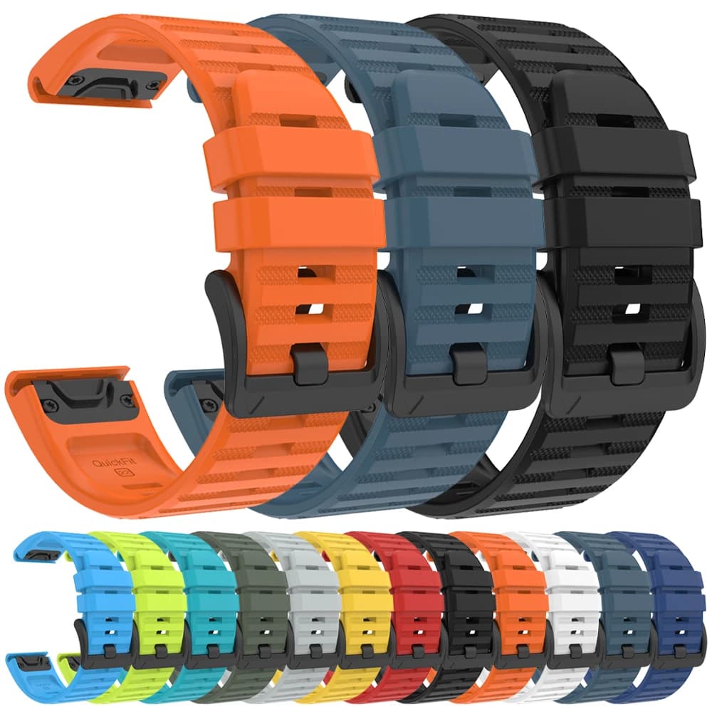 26 22mm cinturino in silicone per Garmin Fenix 6 6X Pro Sapphire E 8 8Pro 7 7X 5 5X cinturino orologio Epix Pro Forerunner 970 965 955 braccialetto