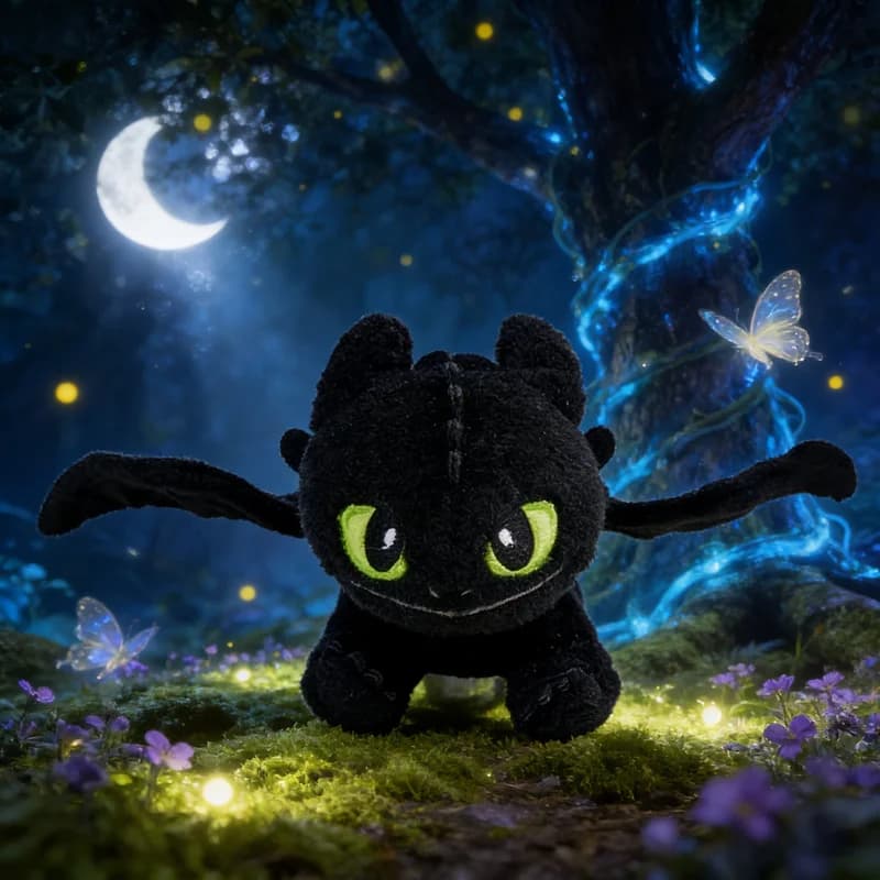 Il nuovo vero barattolo di miele Potdemiel è carino e senza denti, e è un giocattolo regalo di peluche con l'addestramento del drago e il malvagio della notte dovrebbe
