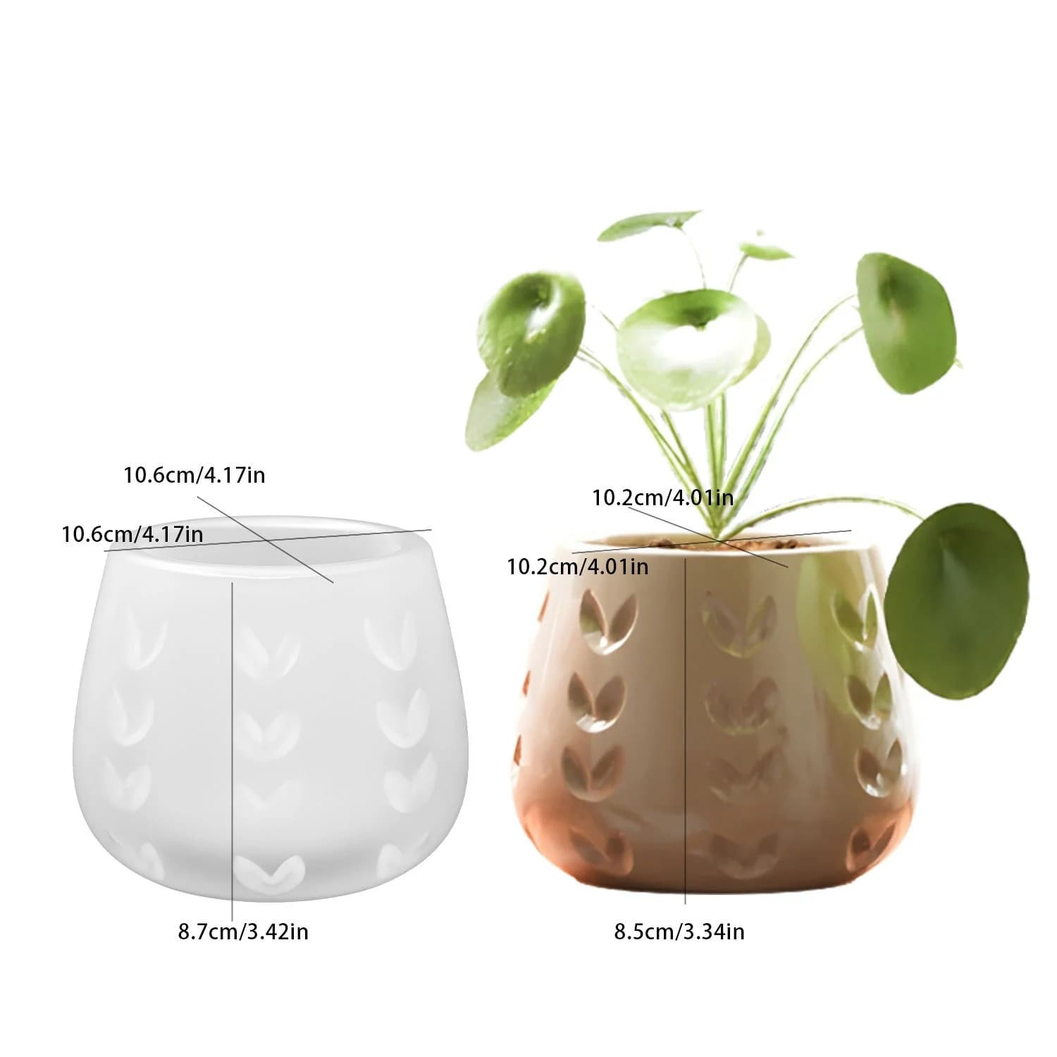 DIY epoxy resin mold heart-shaped liner, aromatherapy candle cup, plaster succulent vase silicone mold