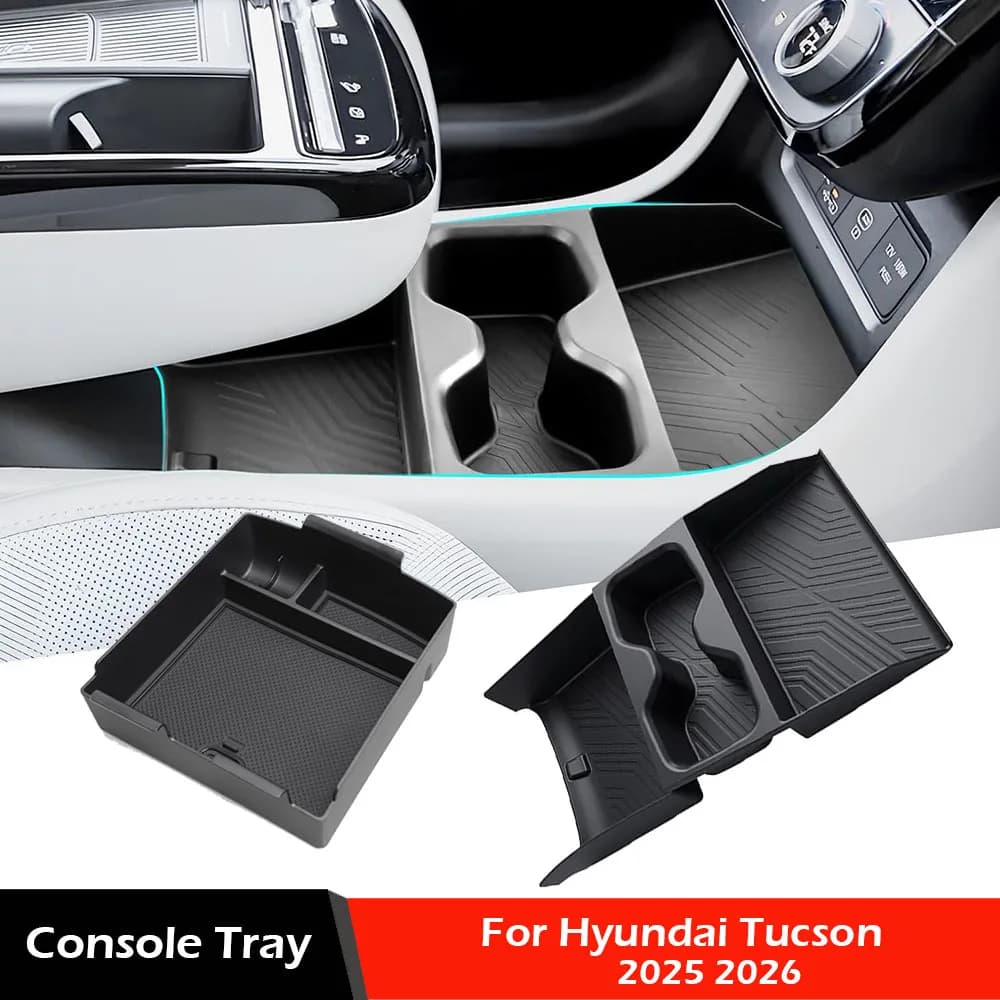 Lower Organizer Tray for Console for Hyundai Tucson Limited/Hybrid 2025 2026, Box Holder Armrest (Only for Electronic Change)