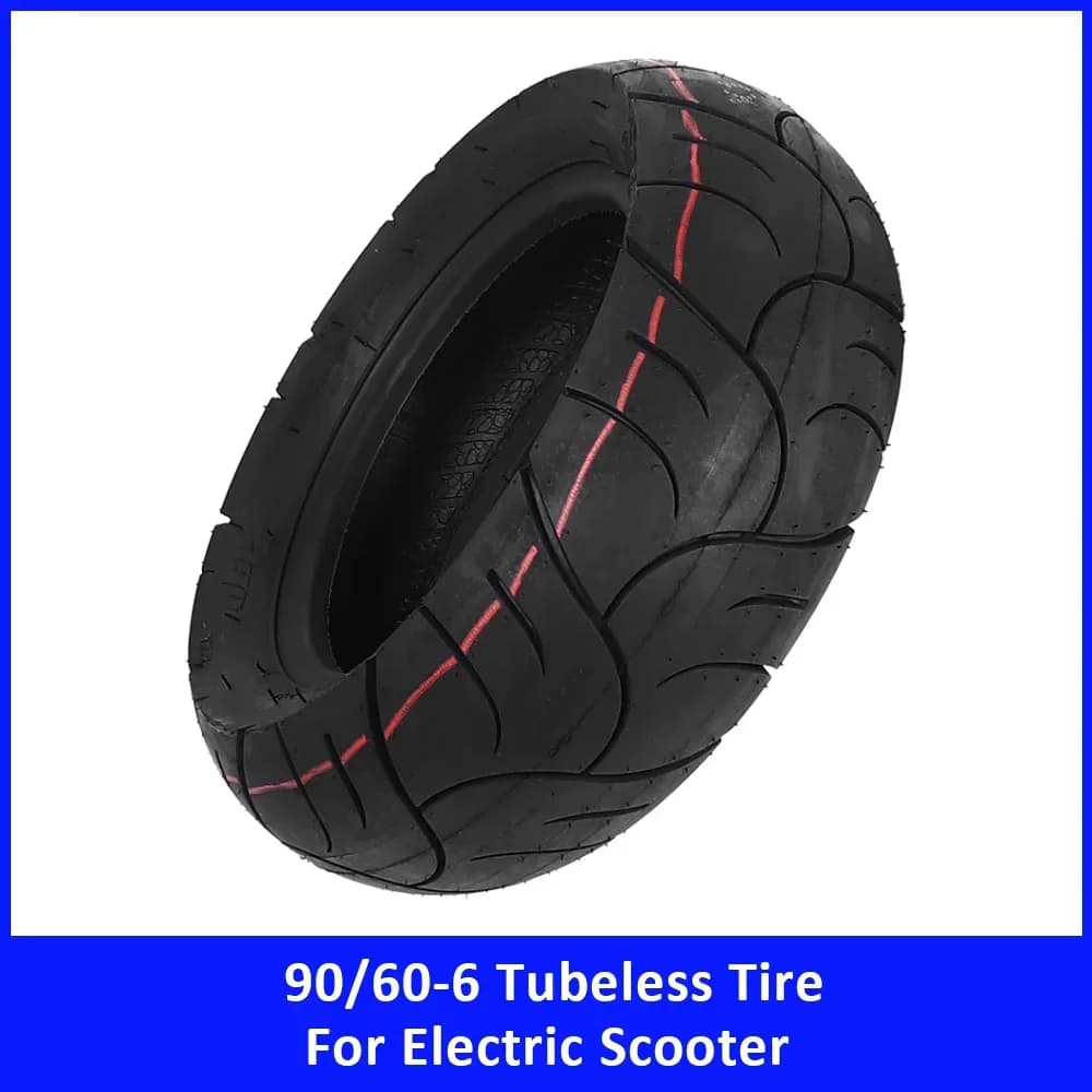 Electric Scooter Universal 90/60-6 Widened Thickened Tubeless Tire 11 Inch Wear-Resistant Anti-Skid Vacuum Tyre Replacement Part