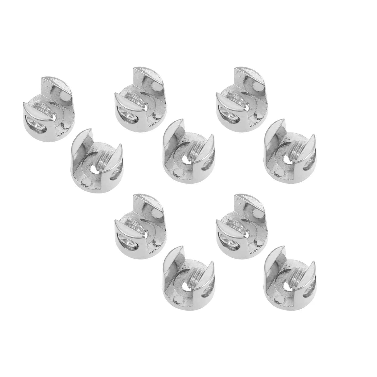 Clip per specchio in lega di zinco, 10 pezzi, lucidati, antiruggine, impermeabili, resistenti al calore, supporto per vetro regolabile per montaggio a parete nel bagno, per carichi pesanti
