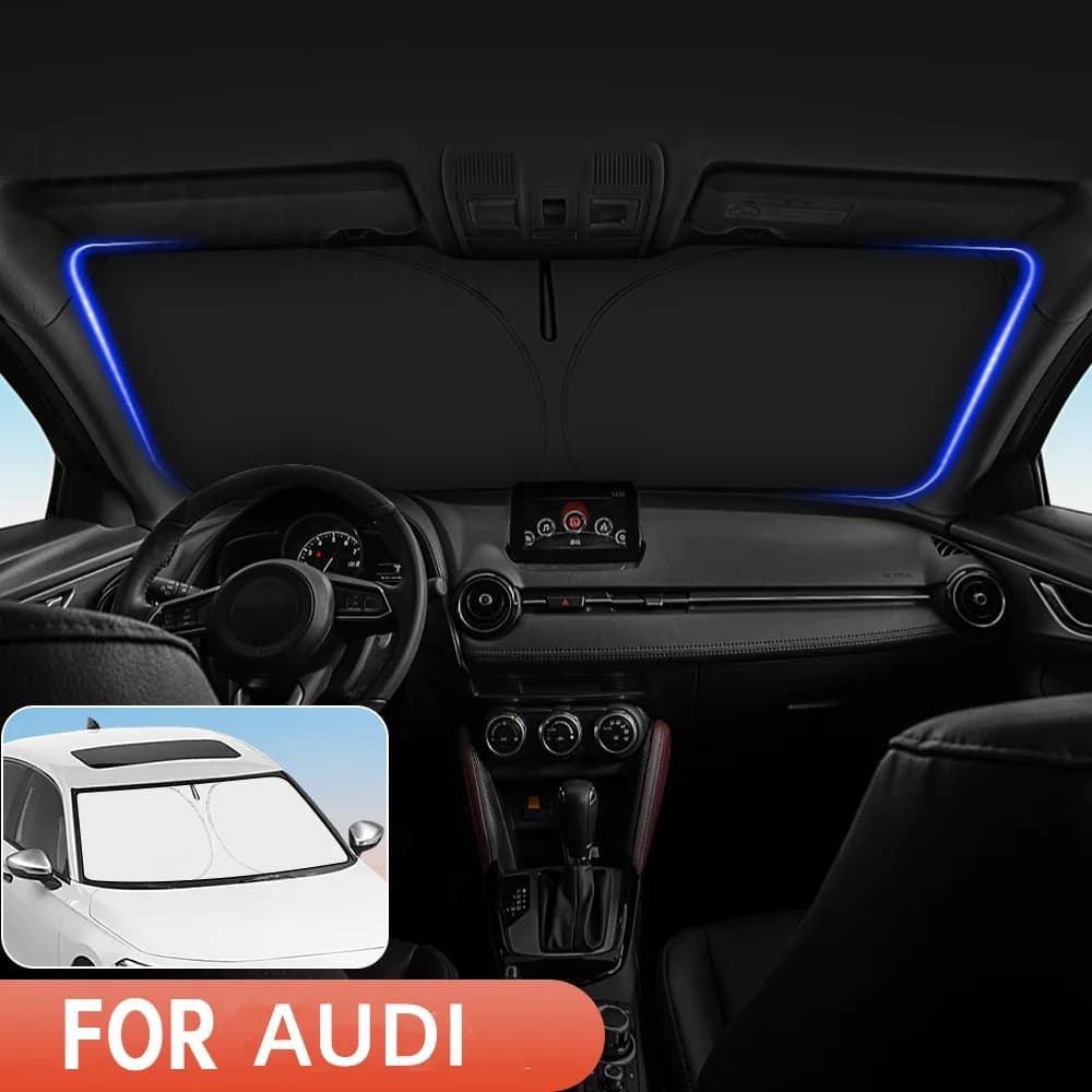 For Audi A6 A7 A8 Q3 A5 A7 A8 Car Windshield Sunshade Cover Front Window Sun Shade Visor Auto Interior UV Protection