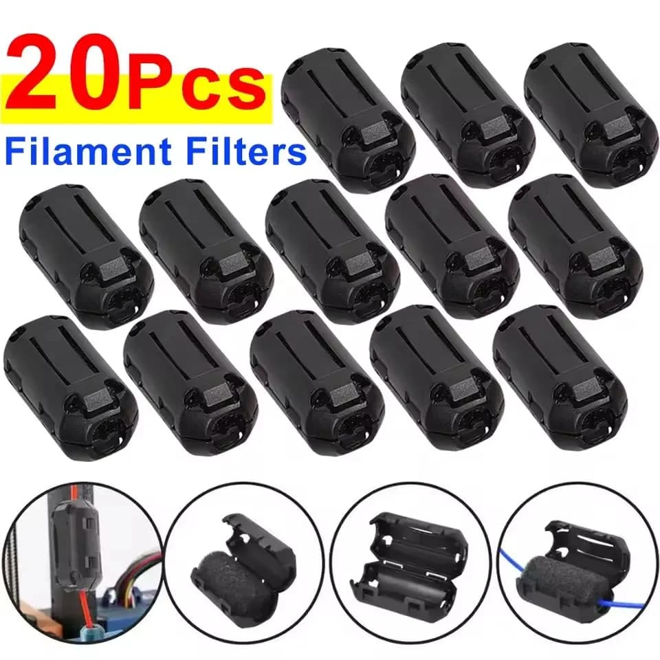 1/5/10/20Pcs Filament Filters Dust Removal Flame Foam Cleaner Blocks For A6 A8 CR10 Ender 3 PRUSA I3 PLA ABS PETG Filament