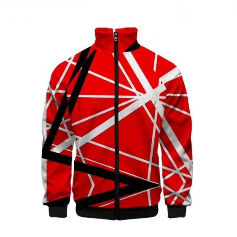 ♥Halloween Cosplay Costume Anime Classic Raglan jackets Eddie Van Halen 3D Print Zipper Jacket WindbreakerNew 2026 Topspeed Cos