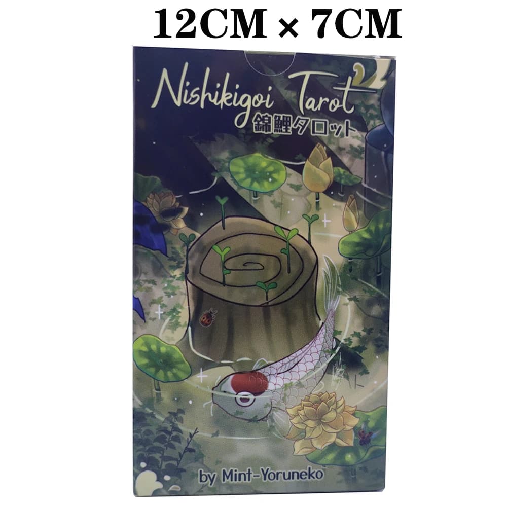 12x7CM carte. Nishikigoi tarocchi giapponese Koi Fish Gold Fish Art Card tradizionale cultura asiatica Mystic Tarot Unique Indie