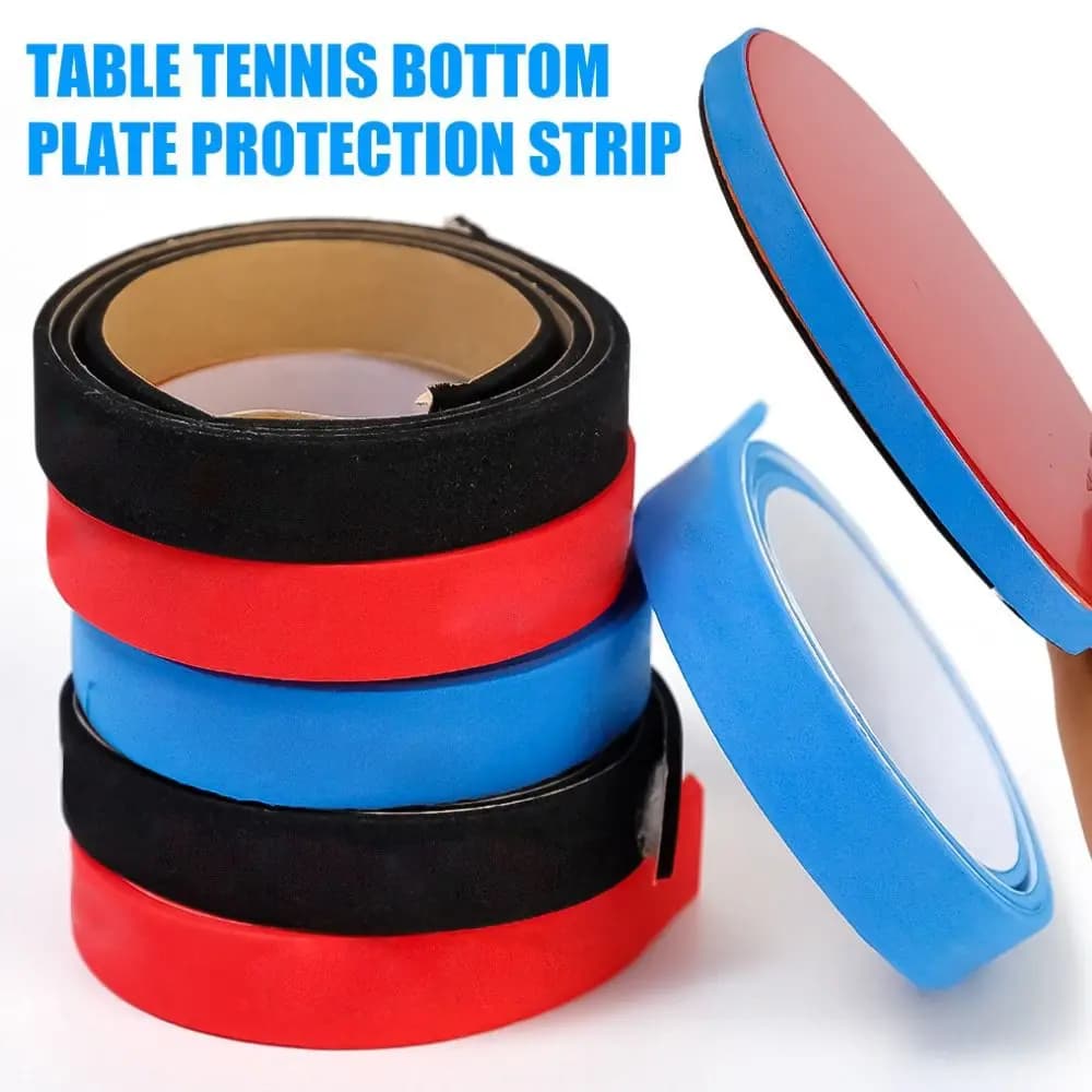 1 pair of elastic strips for Ping Pong racks thickened accessories for the protection of side protective tape for professional Ping Pong bats