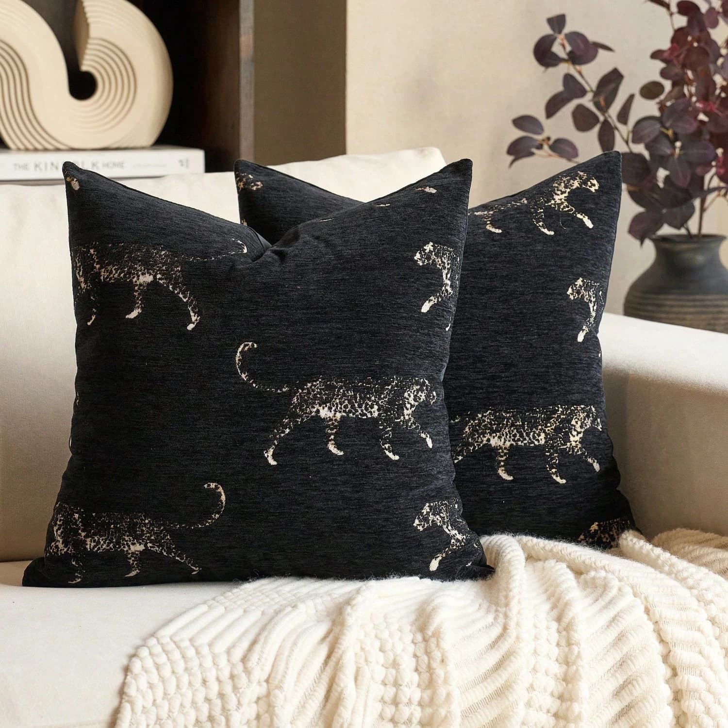 2 pcs pillow lining with vintage polyester 2D printing for pillow for sofa for living room sofa bed Deco