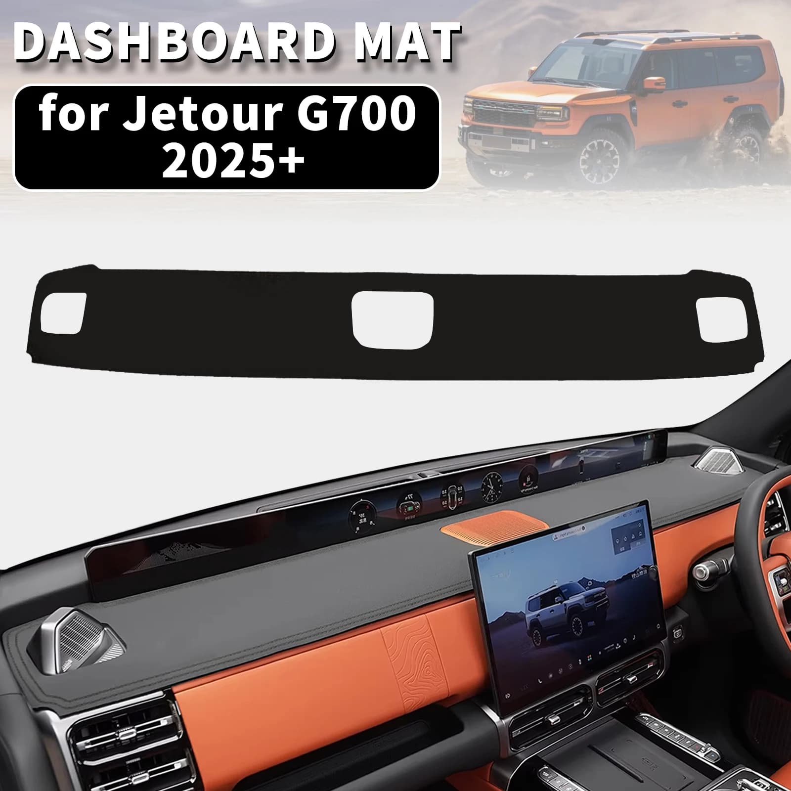Tappetino Copri Cruscotto Anti-UV per Jetour G700 2025 2026, Protezione Parasole, Accessori Auto