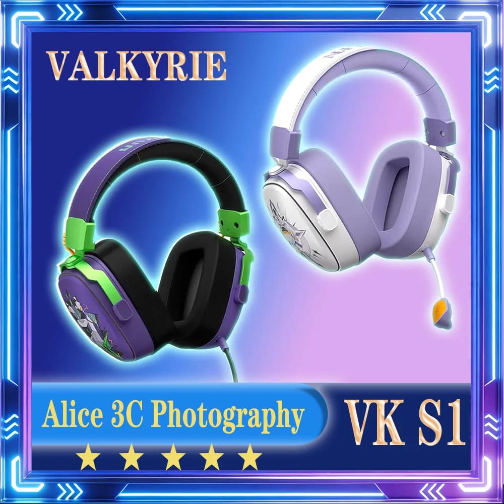 NEW VALKYRIE VK S1 Tri-Mode Wireless Bluetooth Gaming Headphones in Low Latency for Exports, PC, Office, Gift, Accessories