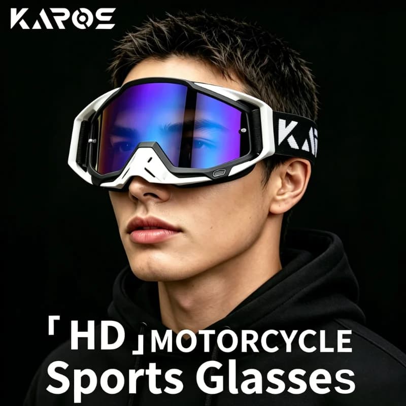 KAROS HD Vision Sports Goggles Anti-fog Dustproof Shockproof for Off-road Motorcycle Mountain Downhill Ski Cycling K336