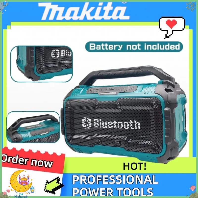 Wireless Bluetooth Speaker with USB Type-C, Waterproof, Stereo Surround