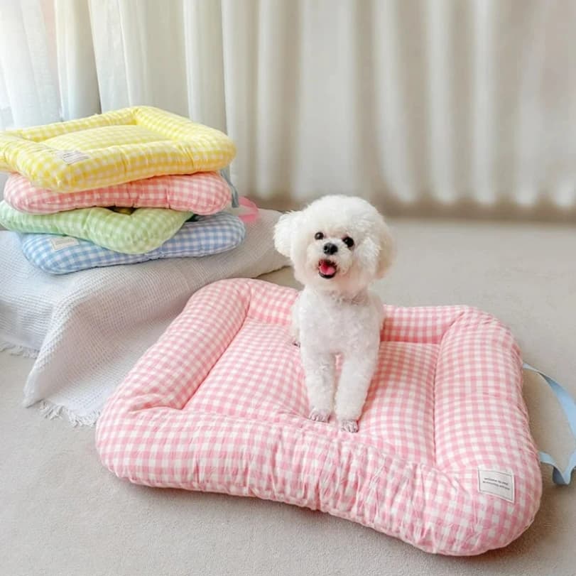 Simpatico cuscino scozzese per cani e gatti Tappetino chic per animali domestici Morbido cuscino lavabile reversibile per letto, divano Tappetino comfort antiscivolo per cuccioli di gattino piccolo