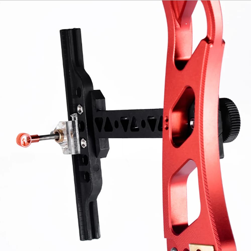 Arco ricurvo Sight Pin Caccia Tiro al bersaglio, T-Sight Chasse, Accessori per tiro con l'arco, Micro regolazione, Reversibile, Staffa staccabile