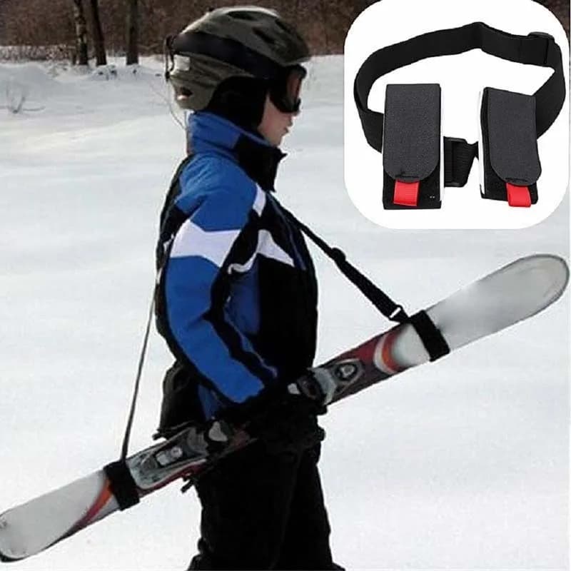 Tracolla fissa per sci all'aperto Tracolla da sci a doppia tavola portatile Tracolle da snowboard Tracolle da slitta per adulti Accessorio da sci