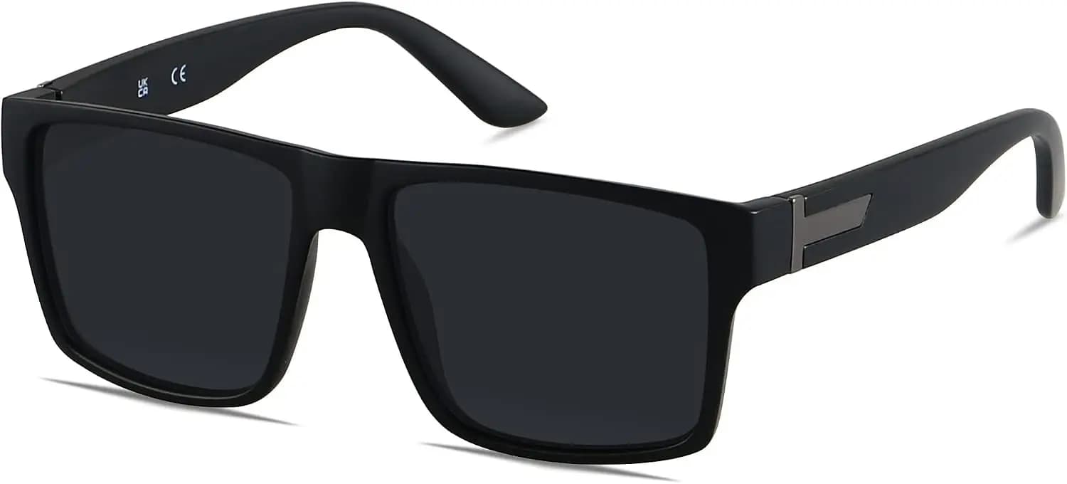 Square Polarized Sunglasses for Men Women Oversized UV Protection Rectangle Shades