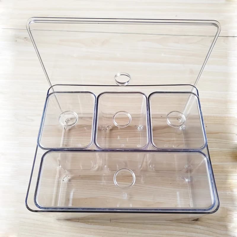 T1228 VIP Storage Box Clear Drawer Organizer Sets Acrylic Box Box Stationery Makeup Organizer Boxes Transparent Storage Box Bins