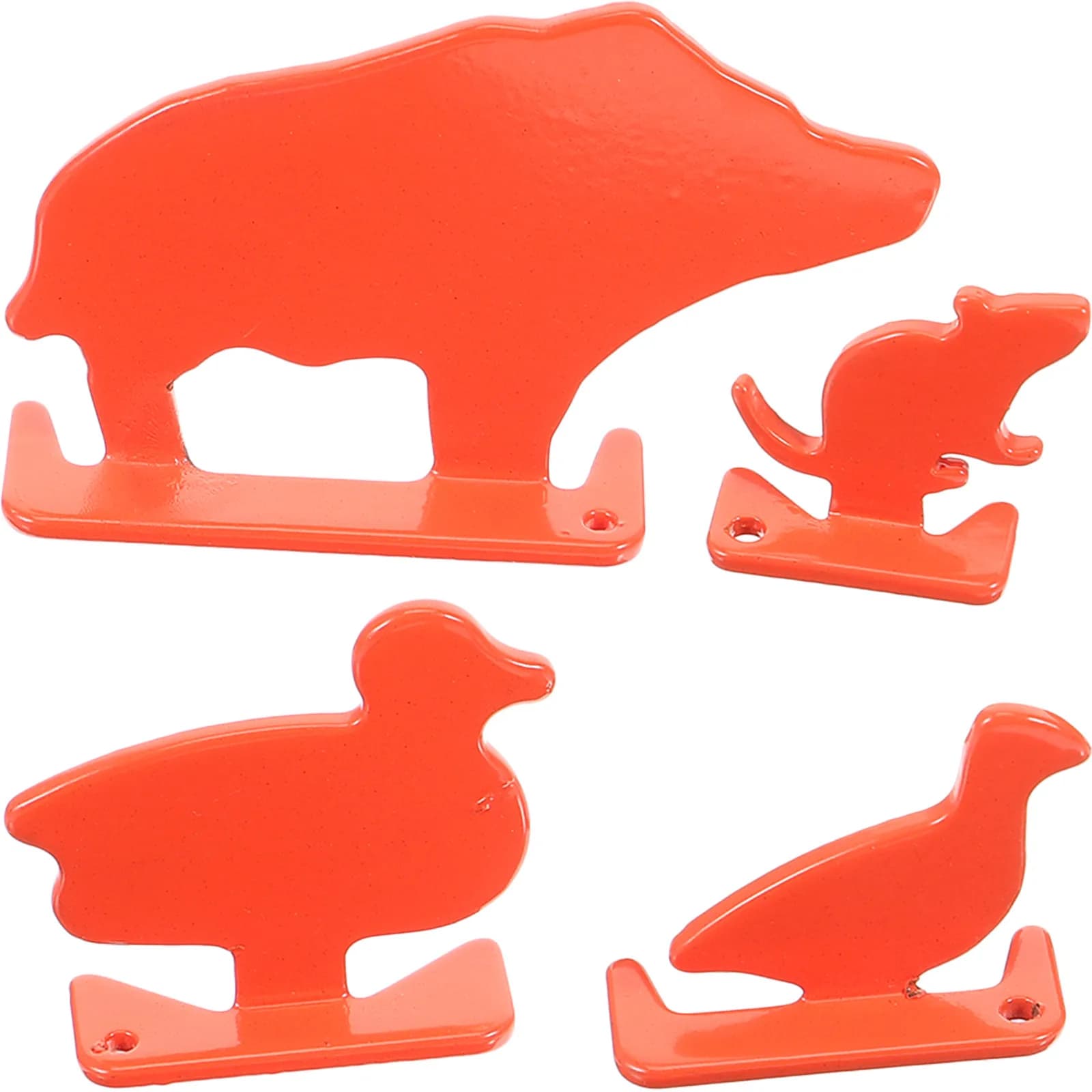 4Pcs Shoot Training Targets Stainless Steel Multi Purpose Compact Practice Tool for Indoor Outdoor Archery Exercise Training