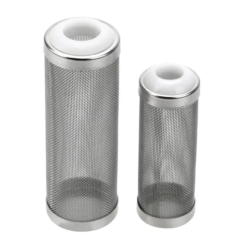 New Cylinder Aquarium Inflow Inlet Filter Stainless Steel Useful Shrimp Nets 12mm/16mm Durable Aquarium Filter for Fish Tank