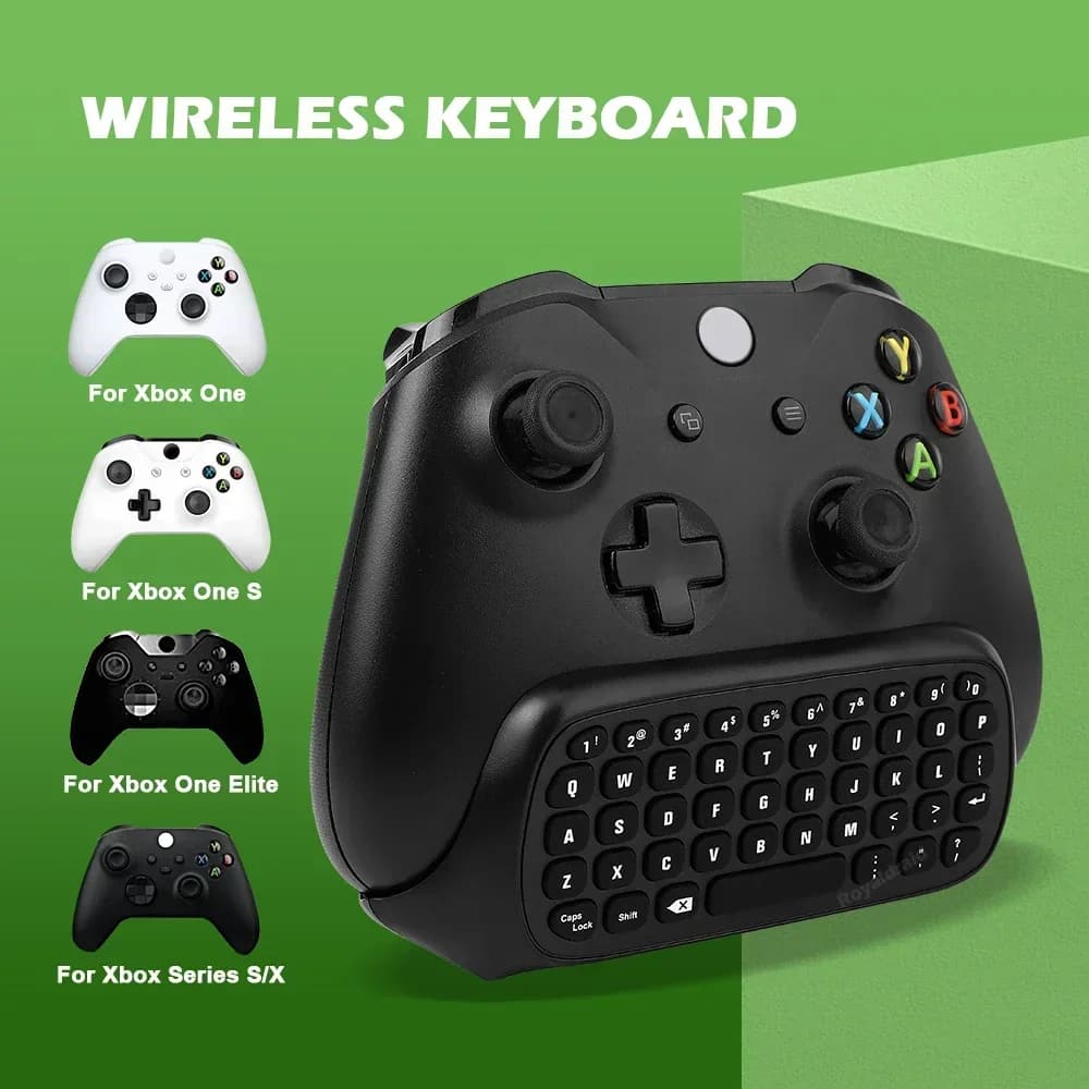 For Xbox Series S/X/One/One S X Wireless Chatpad Gaming Keypad Controller Keyboard With USB Receiver With 3.5mm Audio Jack