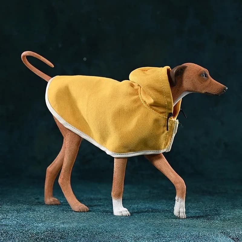 JXK Accessori per scene in scala 1/6 Mantello per cani magri Modello di simulazione in resina per action figure Ornamento animale