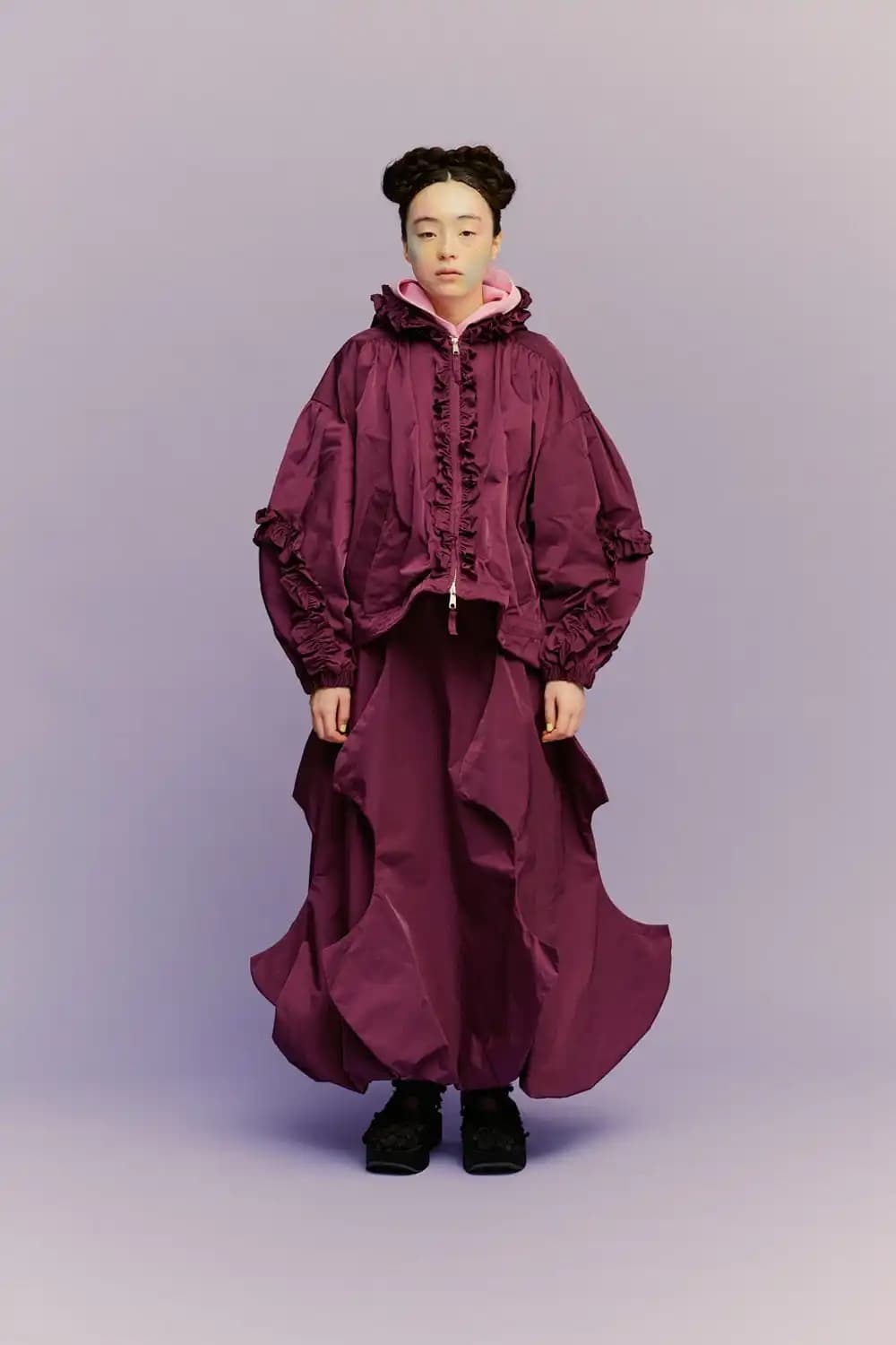 Giacca da Donna Primaverile Autunnale Nuovo Stile, Pieghevole e Indossabile in Due Modi, in Tessuto Personalizzato, Casual, Larga, a Maniche Lunghe con Cerniera