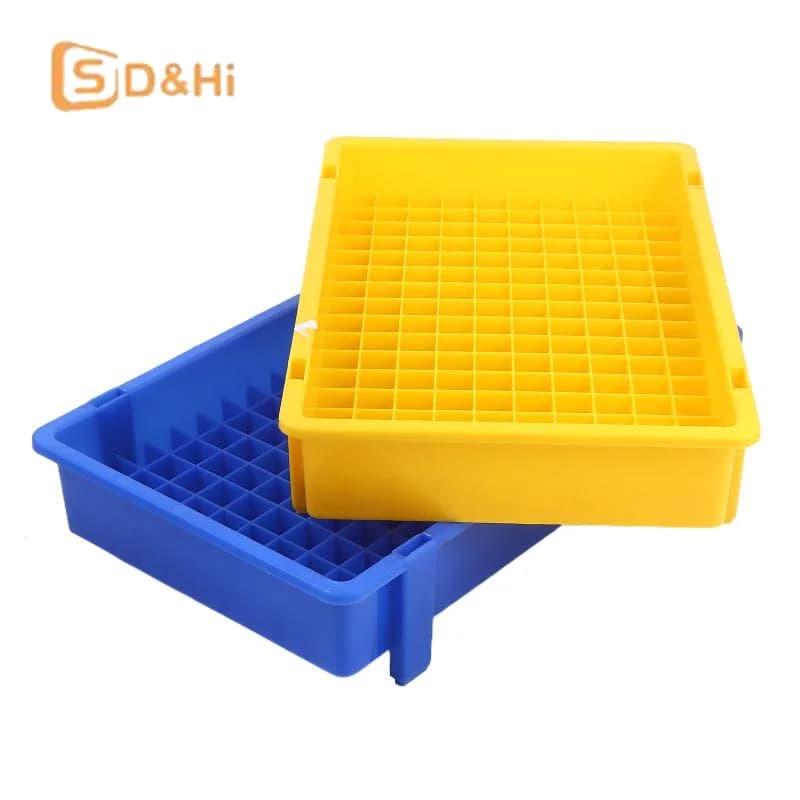 1PCS Thickened Plastic Lithium Battery Storage Box For 18650 Cells - Divided Transport And Turnover Tray