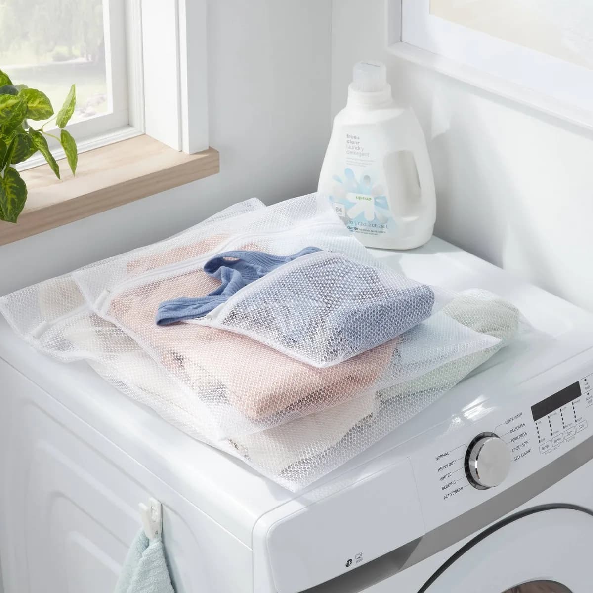 3pk Mesh Wash Bags White - Brightroom: Lingerie & Garment Bags for Delicates, Polyester Laundry Sorting