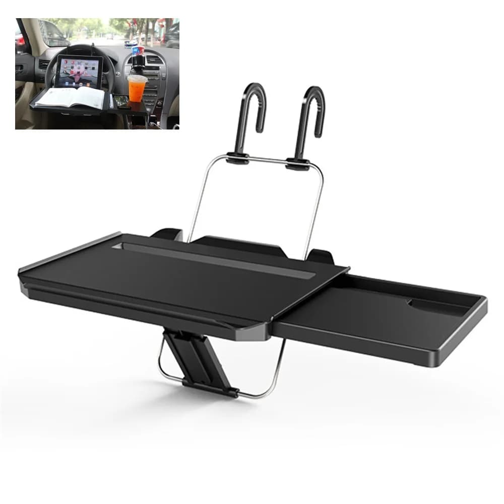Supporto per laptop per auto Portabevande Seggiolino per auto Scrivania per computer Supporto per notebook da viaggio per auto Vassoio per alimenti Scrivania per riporre automaticamente