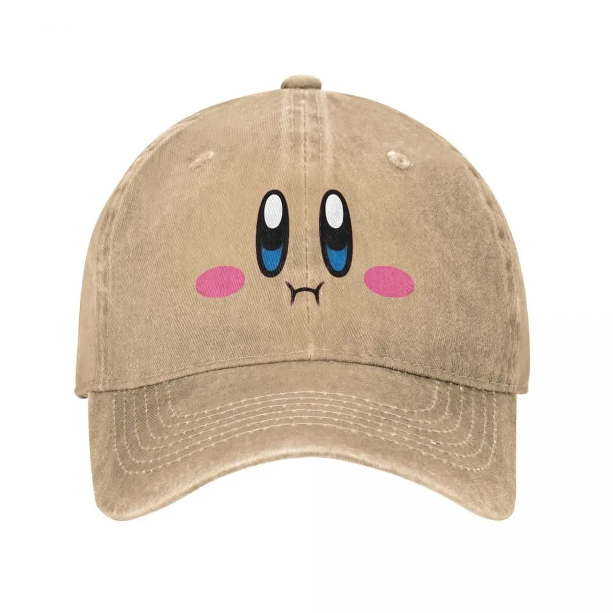 Classico Kirbys Angry Berretto da baseball Cappello snapback in cotone invecchiato unisex Gioco di cartoni animati Cappello da viaggio per tutte le stagioni all'aperto