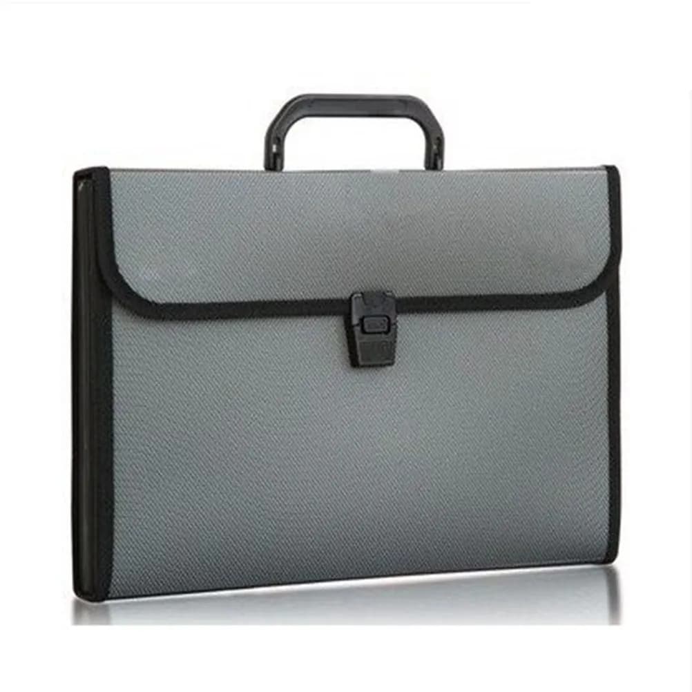 Organizer per Documenti, Cartella Espandibile con 12 Tasche, Stile Fisarmonica, Portadocumenti A4 in PP con Maniglia Portatile
