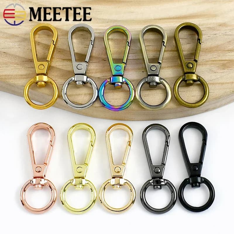 5/10/20 Pz 13*50mm Fibbia In Metallo Girevole Aragosta Moschettone Portachiavi Moschettone Pinze Borsa Cinghia Tessitura Trigger Accessori Hardware