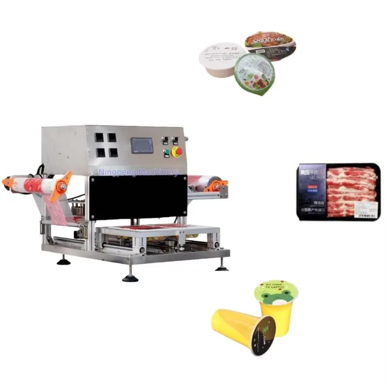 Sigillatrice a Azoto per Contenitori Alimentari, Vaschette per Pranzo, Imballaggi, Sigillatrice Manuale per Vaschette, Sigillatrice per Tazze, Marca NP