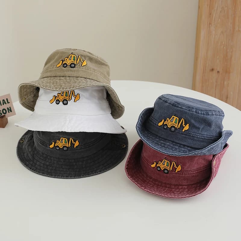 Cappelli da Pescatore Sportivi Casual per Bambini, Berretti da Baseball per Bambini 2026 Autunno, Cappellini da Escavatore per Bambini 2-8 Anni in Cotone