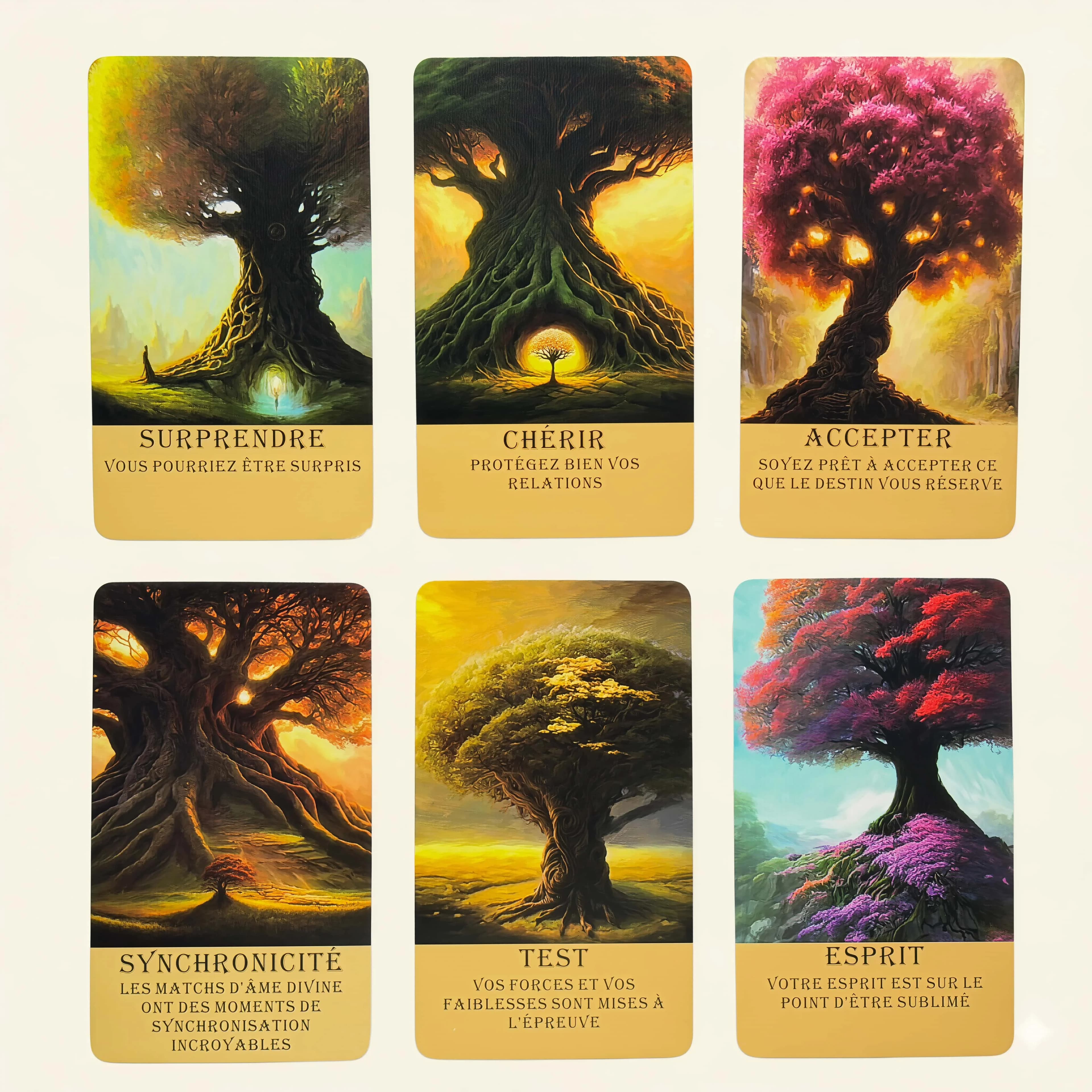 56 Carte Oracolo della Telepatia con Parole Chiave, Carte per la Guarigione e la Guida nel Viaggio Spirituale, Dimensioni: 12×7cm / 4.72×2.76in