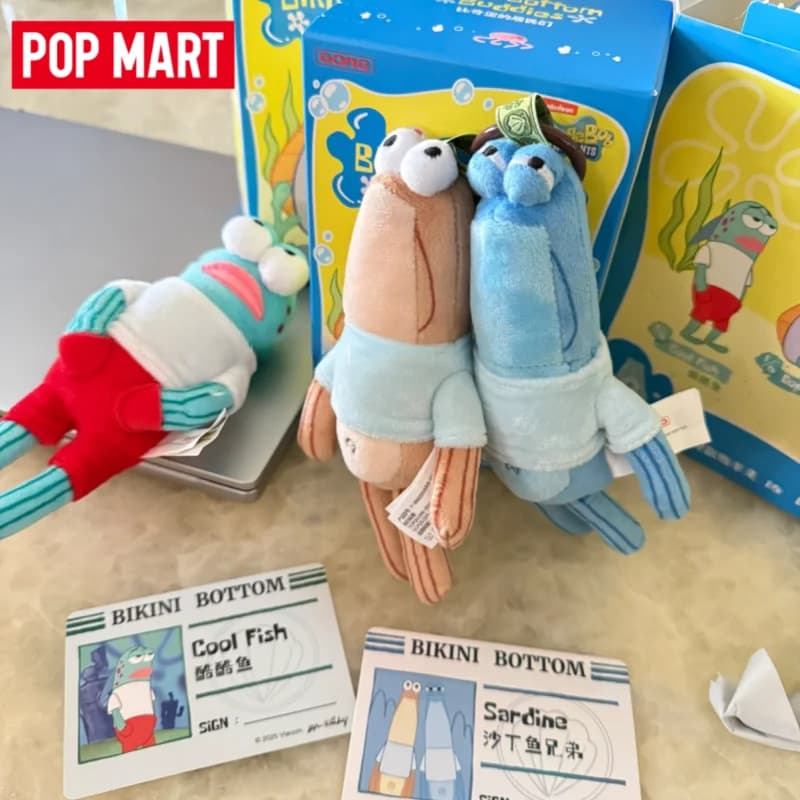 POP MART Bikini Bottom Buddies: Giocattoli Sorpresa in Scatole Misteriose, Action Figure Anime, Modellini Regalo per Ragazze