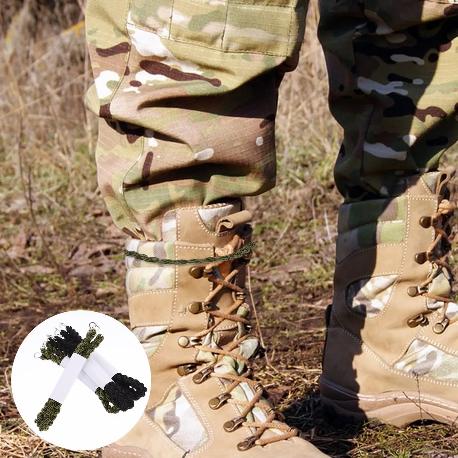 8Pcs Elastic Boot Straps Portable Lightweight Outdoor Leg Bands Cycling Hiking Accessories Boot Binding Ropes Reusable Blousing
