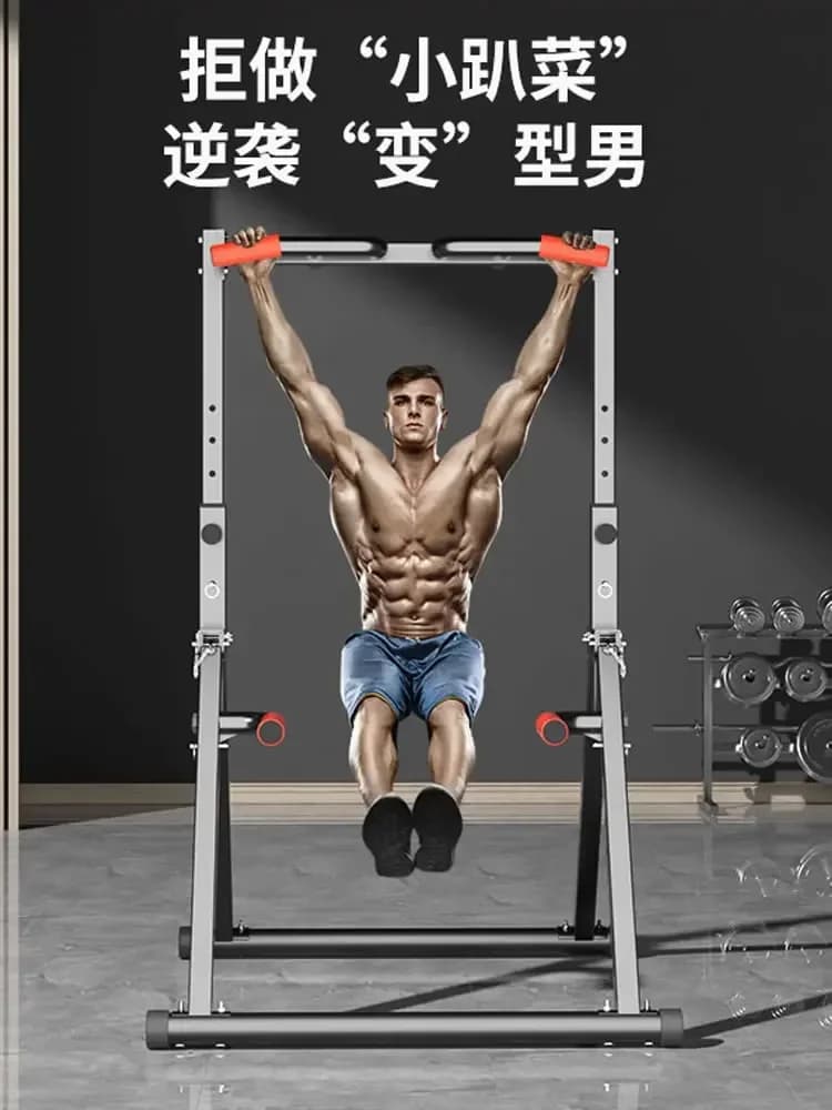 - Foldable horizontal bar Telescopic traction device for telescopic tractions for steel pipes for multifunctional interior without drilling
